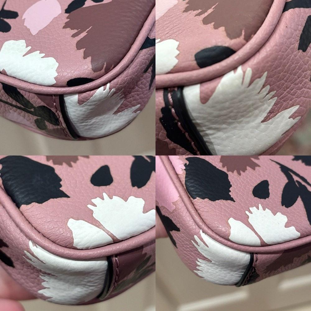Kate Spade Mauve Pink Floral Crossbody Purse Bag - Picture 14 of 16